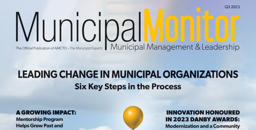 Municipal Monitor Magazine Cover featuring a balloon